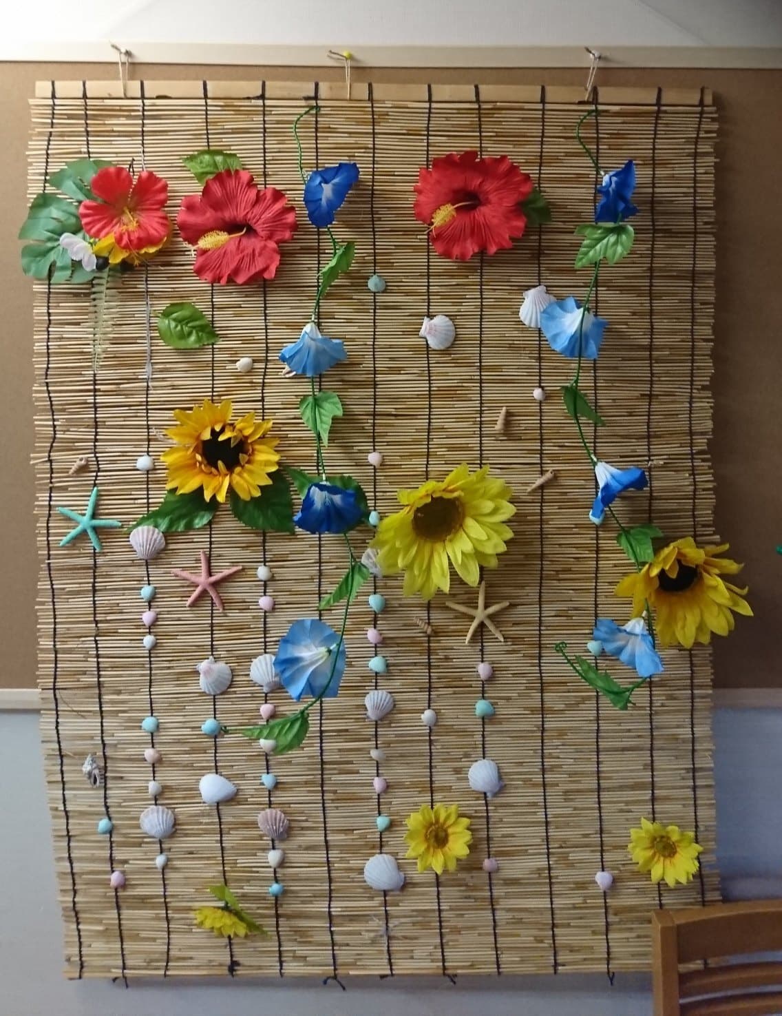 京都府長岡京市認知症対応型共同生活介護グループホームだいのじ中制作イベント風景